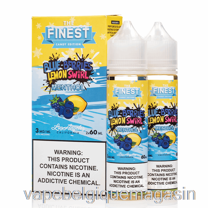 Vape Belgique Bleuets Citron Tourbillon Menthol - La Plus Belle édition De Bonbons - 120ml 0mg